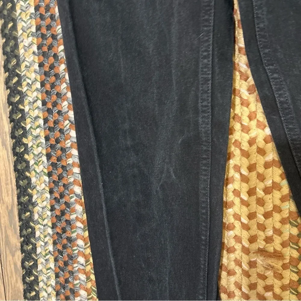 Vintage 90s Levis 950 Womens Black Jeans Relaxed Fit Orange Tab Tapered Leg SZ 9 - Picture 4 of 7